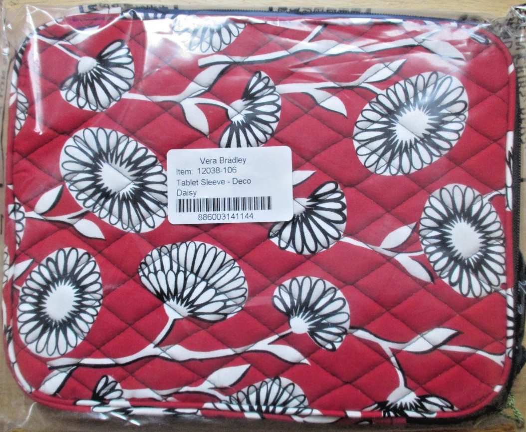 Vera Bradley ~ Deco Daisy #12038-106 * Tablet Sleeve ~ NEW ~ iPad Case