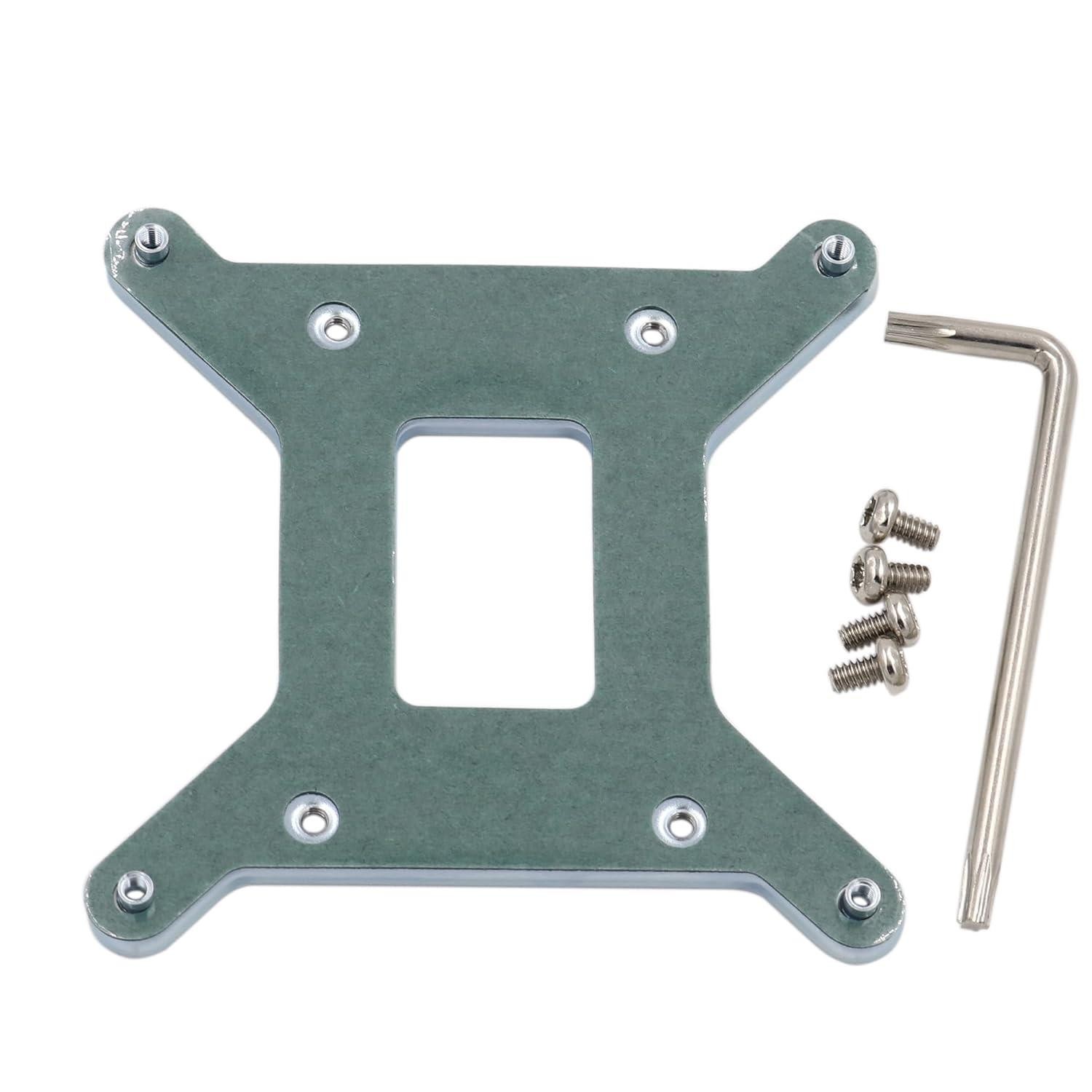 Metal LGA1700 Motherboard Backplate, CPU Radiator Base Heatsink Mounting Backpla