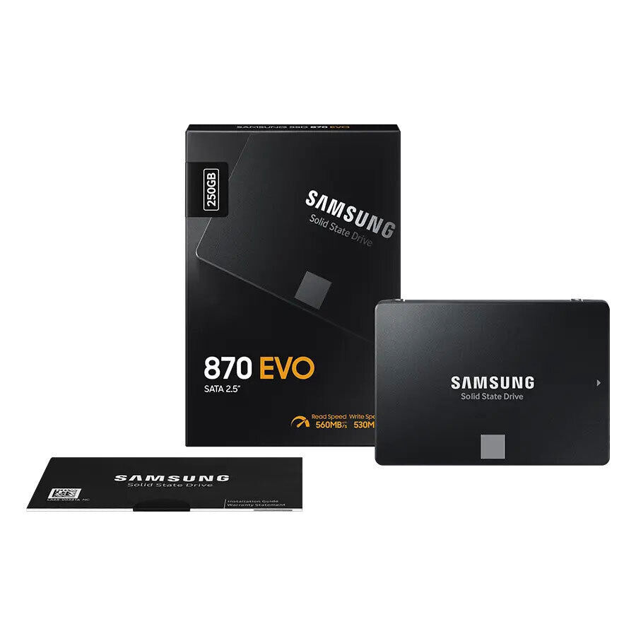 SAMSUNG 870 EVO SATA SSD 250GB 2.5”Internal Solid State Drive Upgrade PC Laptop
