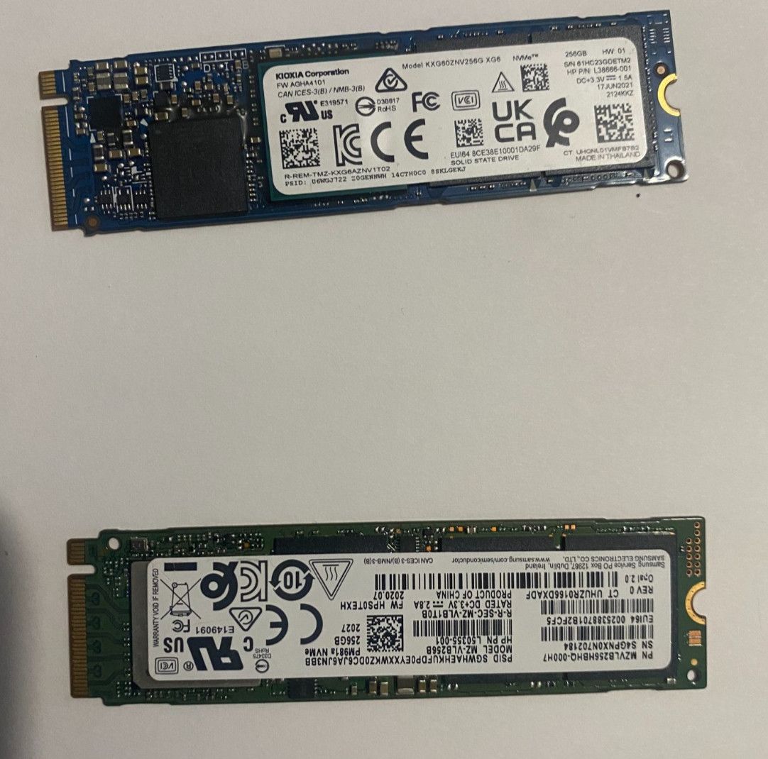 Lot Of 2x 256GB SSD Make Offer