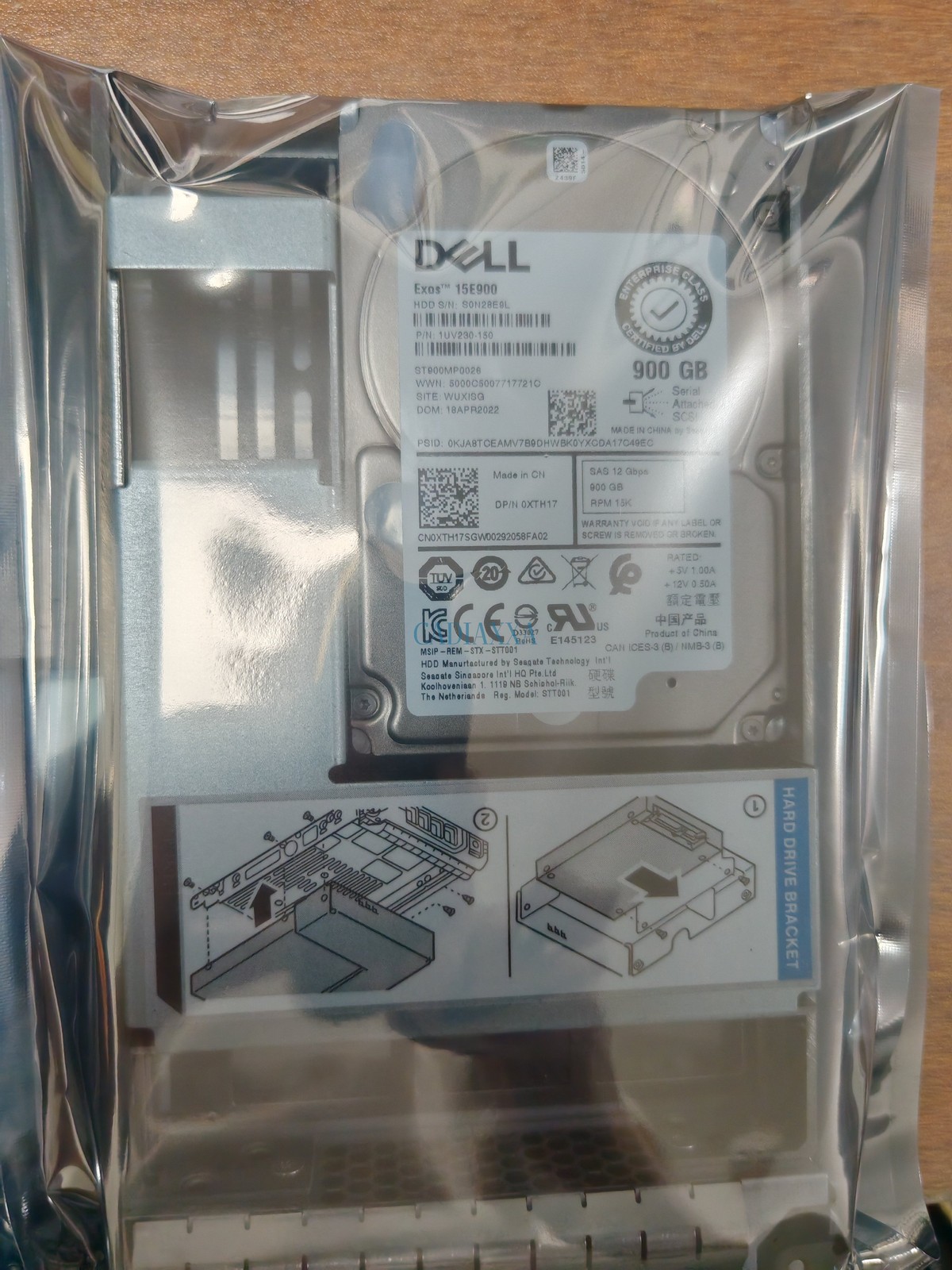 New Dell 900GB 2.5-inch 15K SAS 12G hard drive ST900MP0026 0XTH17 1pcs