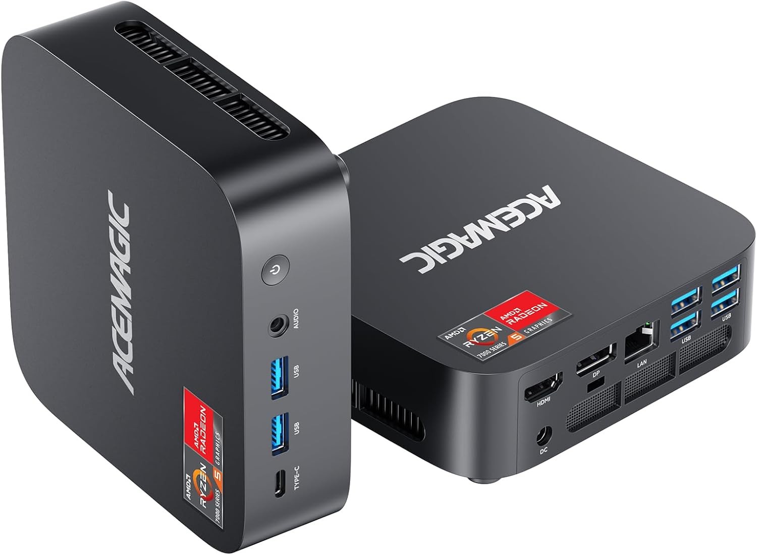 ACEMAGIC K1 Mini PC, AMD Ryzen R2544 ,16GB DDR4 RAM 512GB SSD Dual 4K UHD,11 Pro