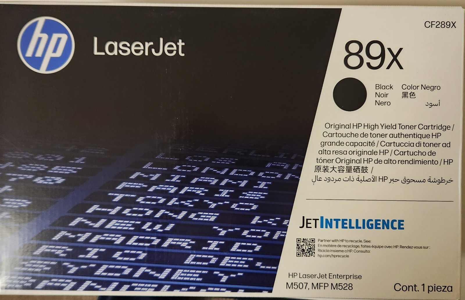 New HP 89x CF289X Black Toner Cartridge