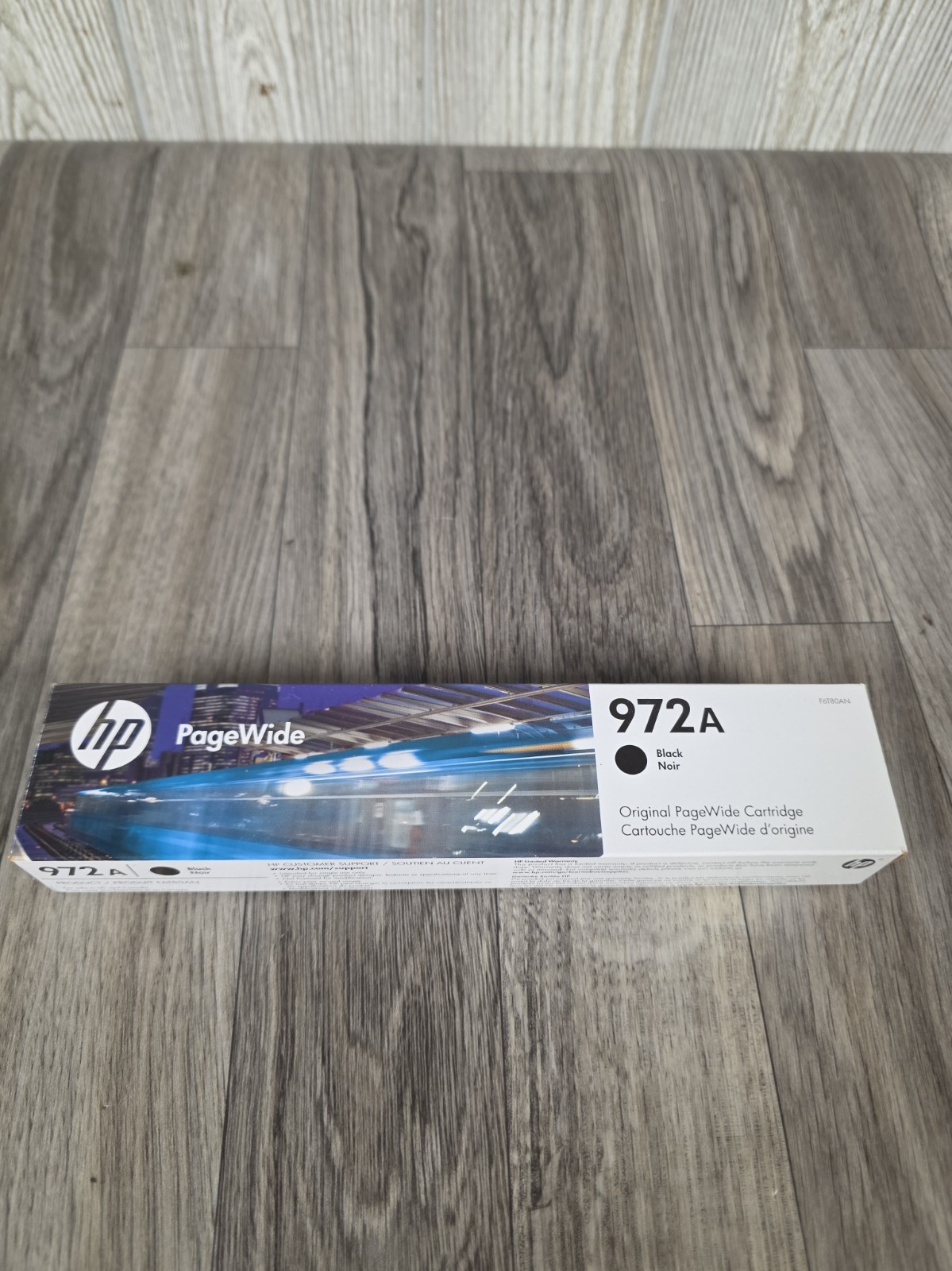 GENUINE HP 972A, F6T80AN BLACK INK PAGEWIDE SEALED BOX EXP. 10/27