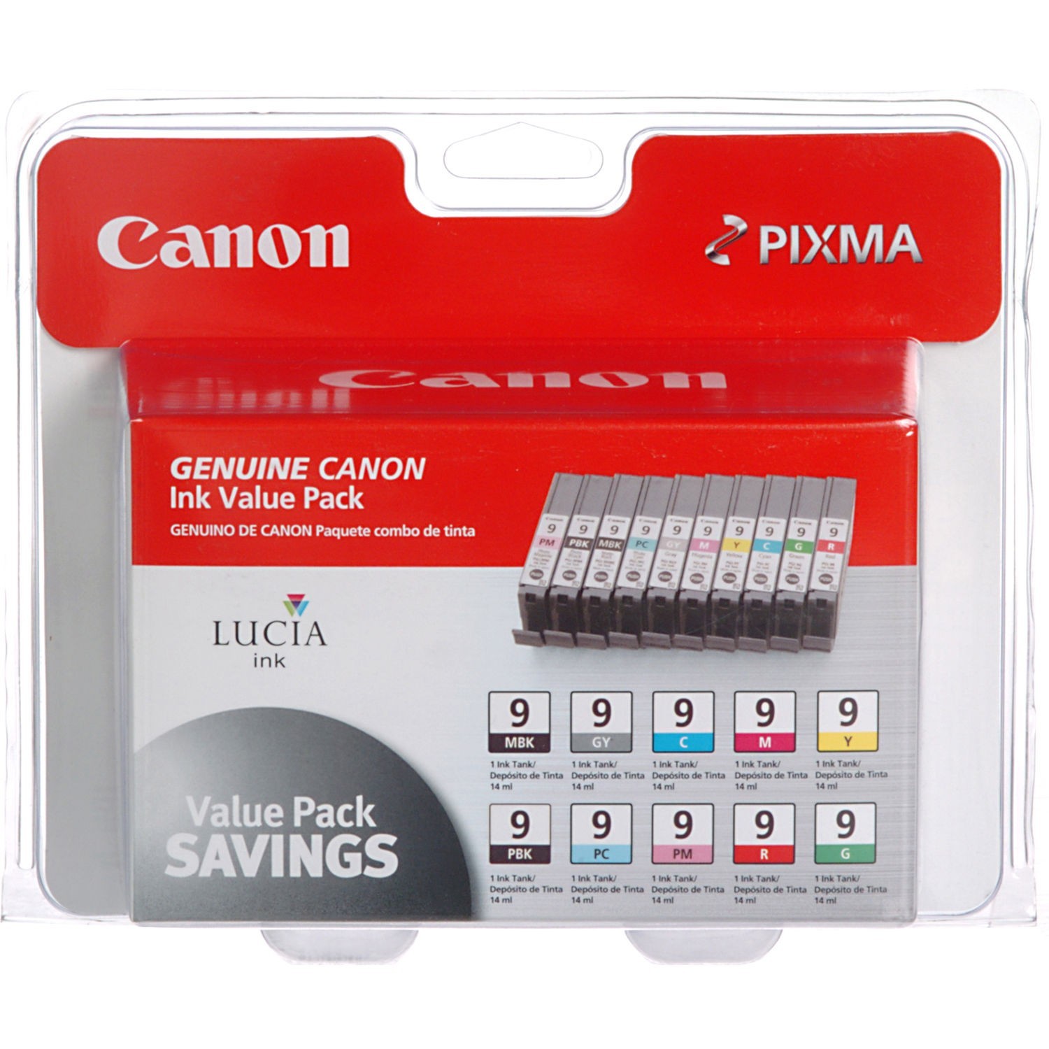 10 Pack Genuine Canon PGI-9 Ink Cartridge for PIXMA Pro9500 Pro9500Mark II