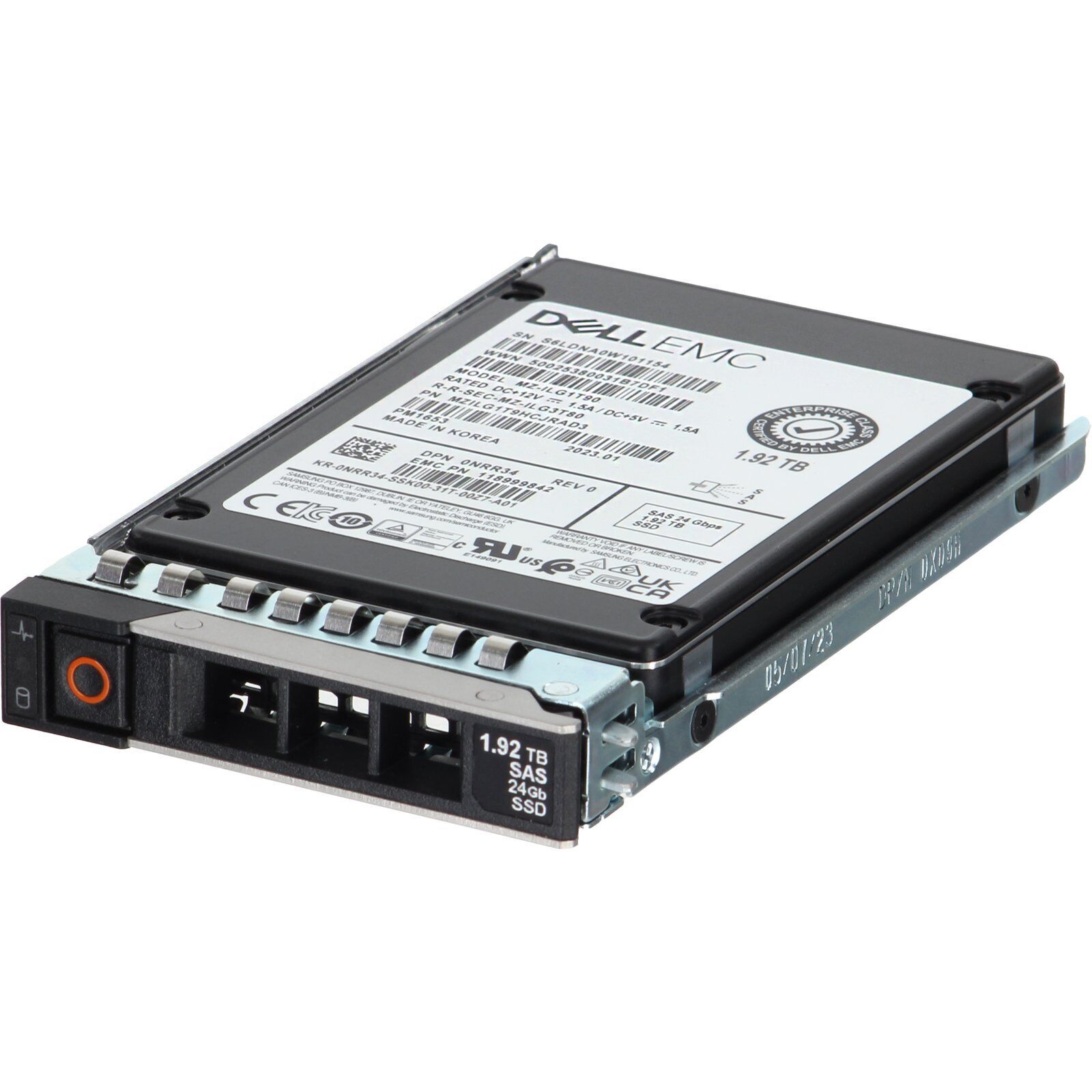 Dell 1.92TB 24Gbps SAS RI TLC 2.5 SSD PM1653 (ME) (NRR34-COL-OSTK)