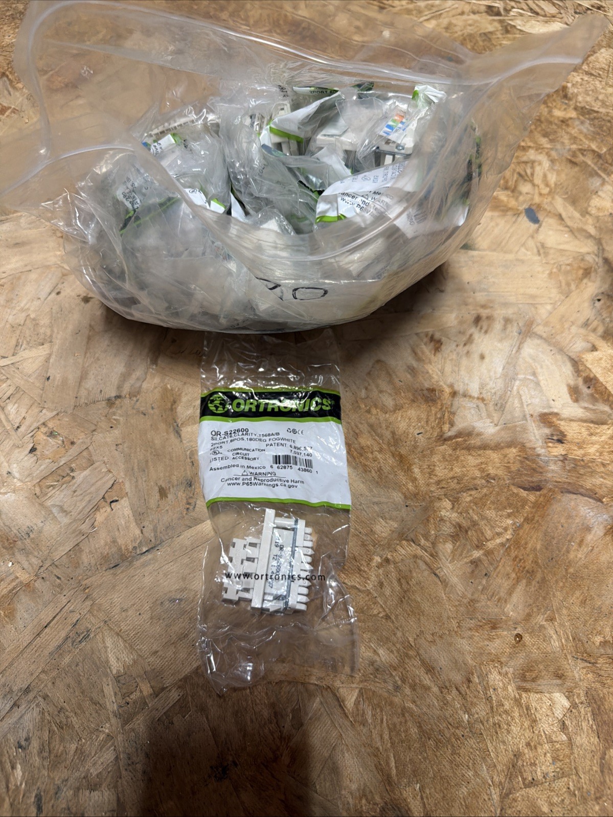 Ortronics OR-S22600 Clarity Series II 2-Port Cat6 Jack (Bag of 30)