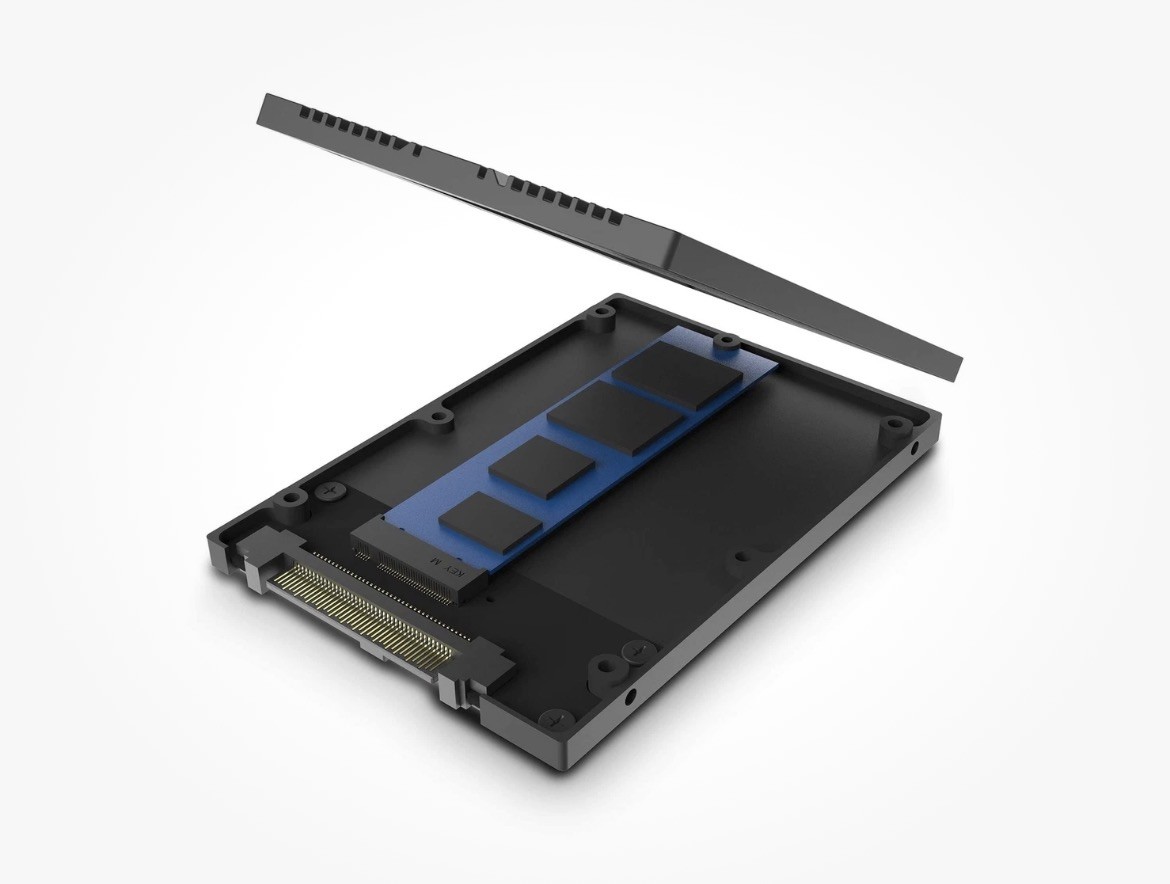Vantec Multi-Size M.2 NVMe to U.2 (SFF-8639) 2.5"" SSD Adapter (MRK-NVM2U2-BK...