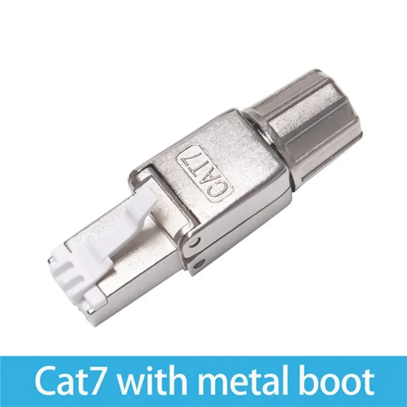 Cat 7 6a RJ45 Connector 8P8C STP Shielded Field Termination Plug for Cat7 Cat6a