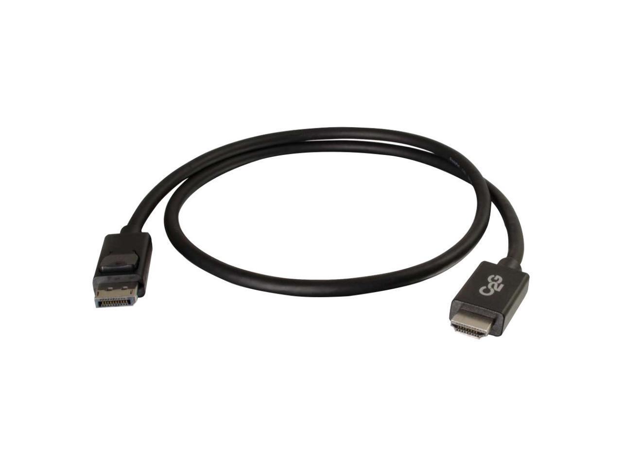 C2G 54326 DisplayPort to HDMI Adapter Cable M/M, TAA Compliant, Black (6 Feet, 1