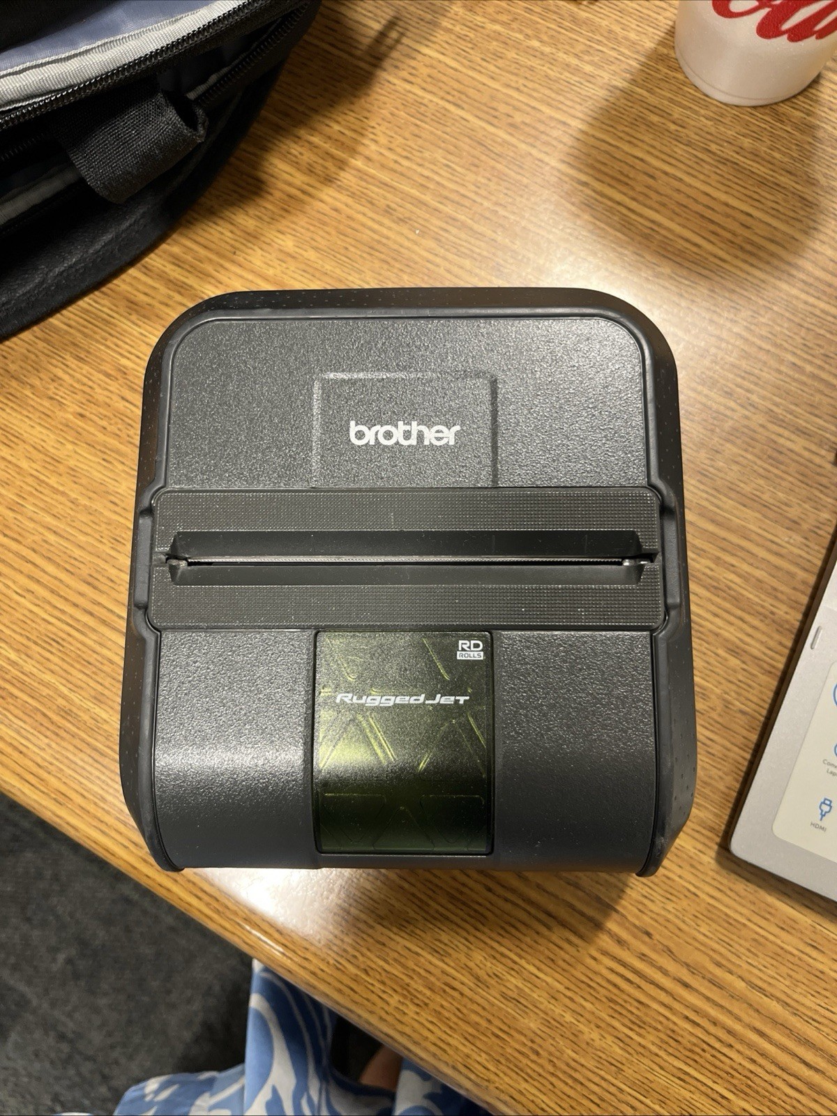 Brother RuggedJet RJ-4040-K - 4-Inch Label, Tag, and Receipt Printer + Battery