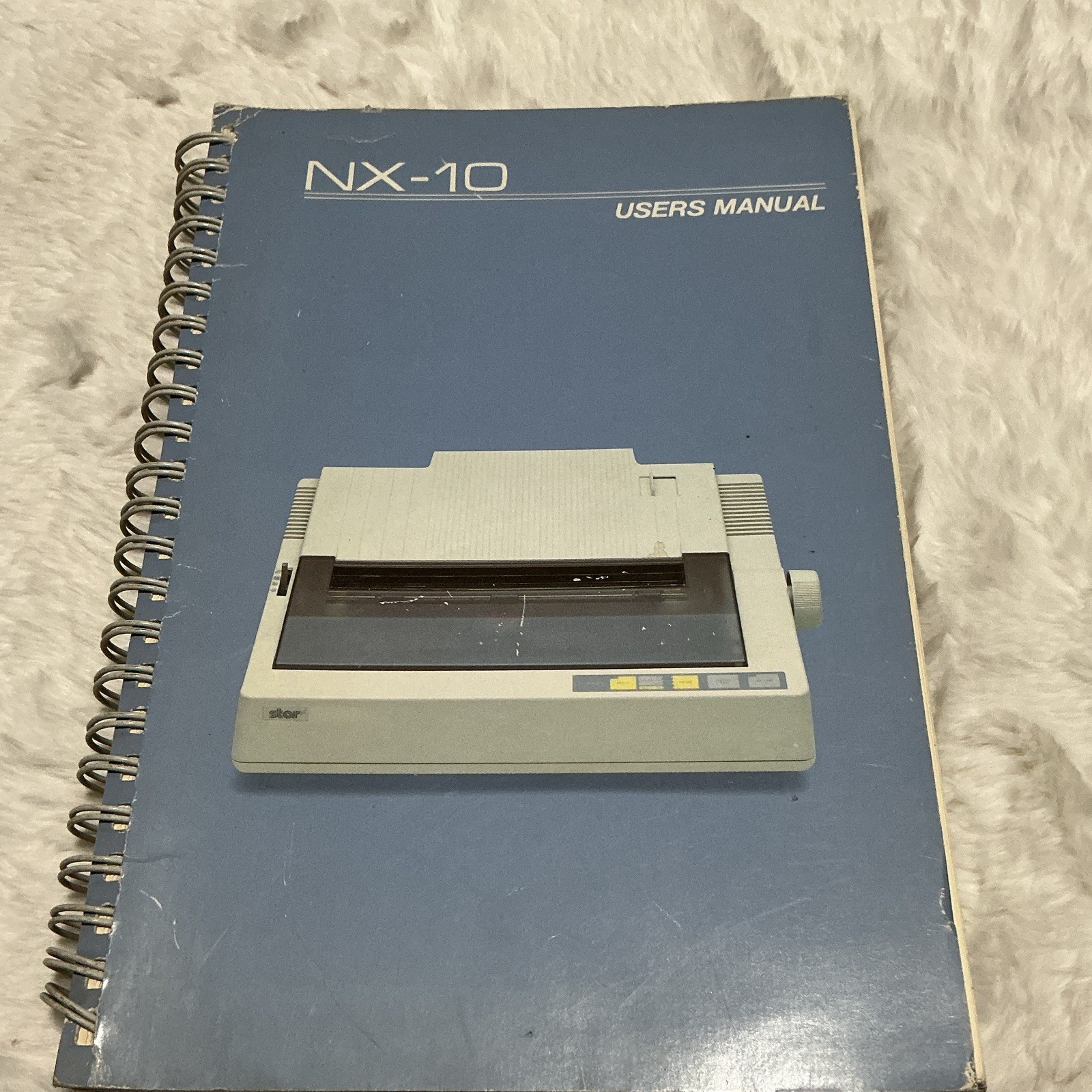 Star Micronics NX-10 User Manual Vintage Spiral Bound Printed in Japan 1986