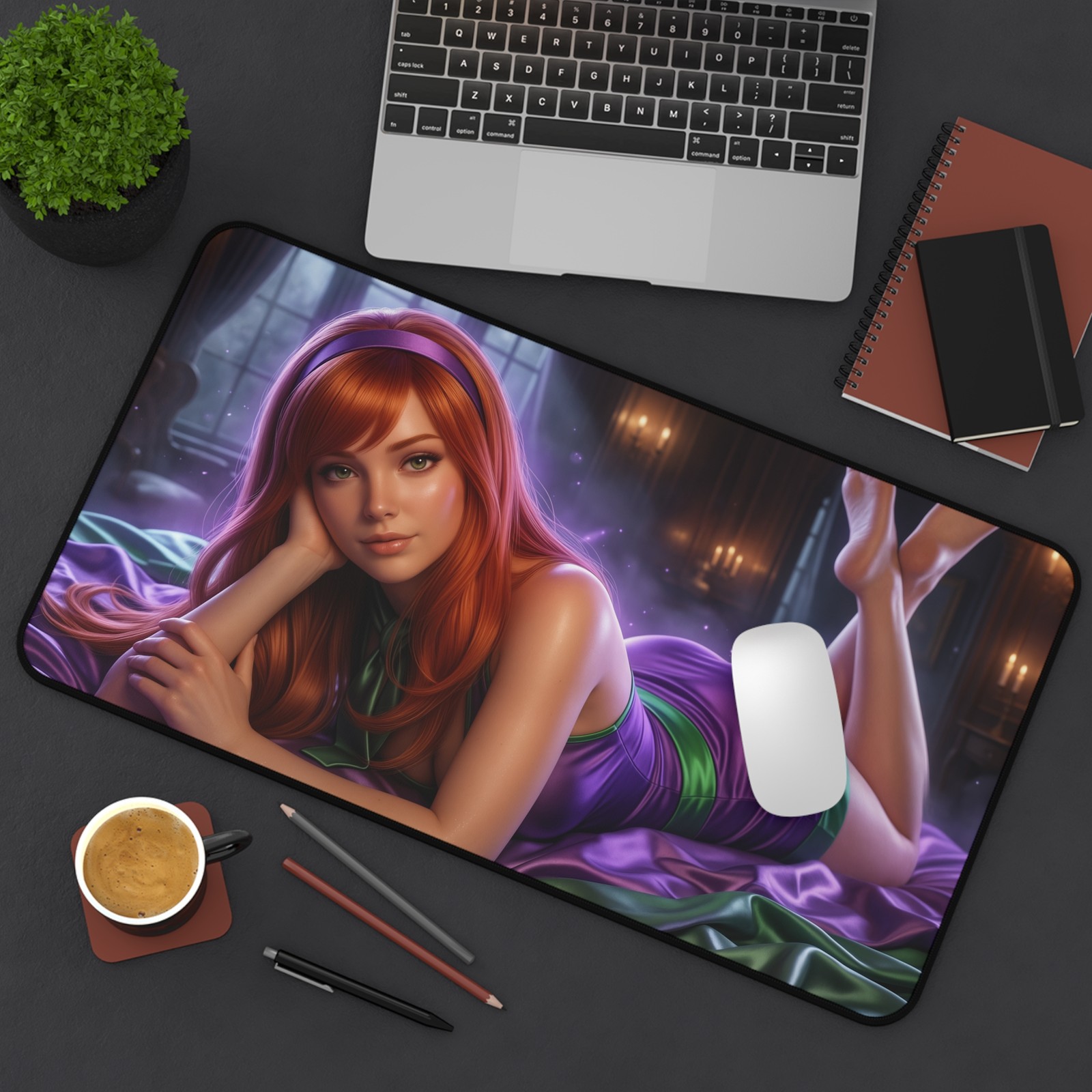 Daphne Blake Desk Mat, Scooby Doo Gaming Mouse Pad, Gamer Decor
