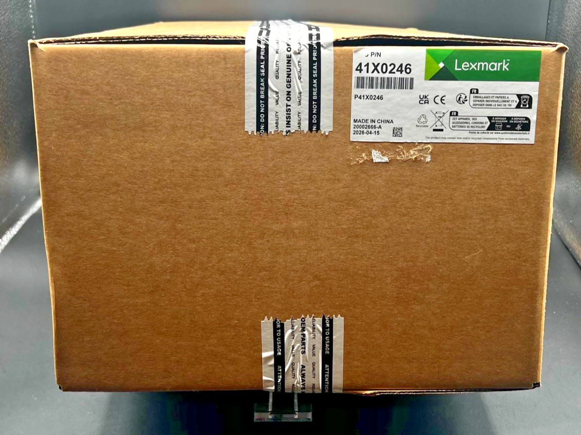 NEW SEALED GENUINE LEXMARK 41X0246  CS820 CX820 CX825 CX860 FUSER