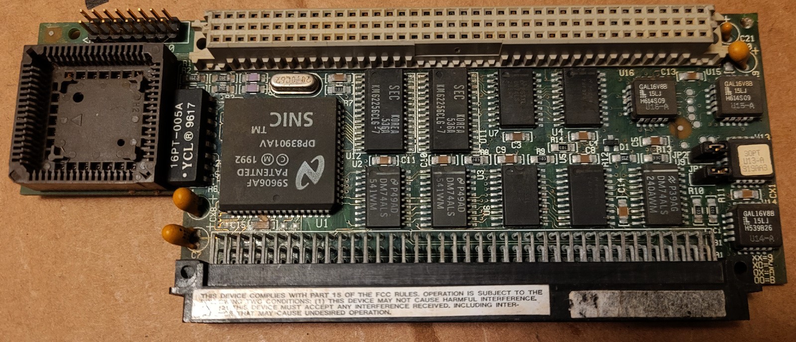 Asante Mac Con Ethernet board for Mac IIsi or SE30 09-0005-00 - AS-IS - DAMAGED