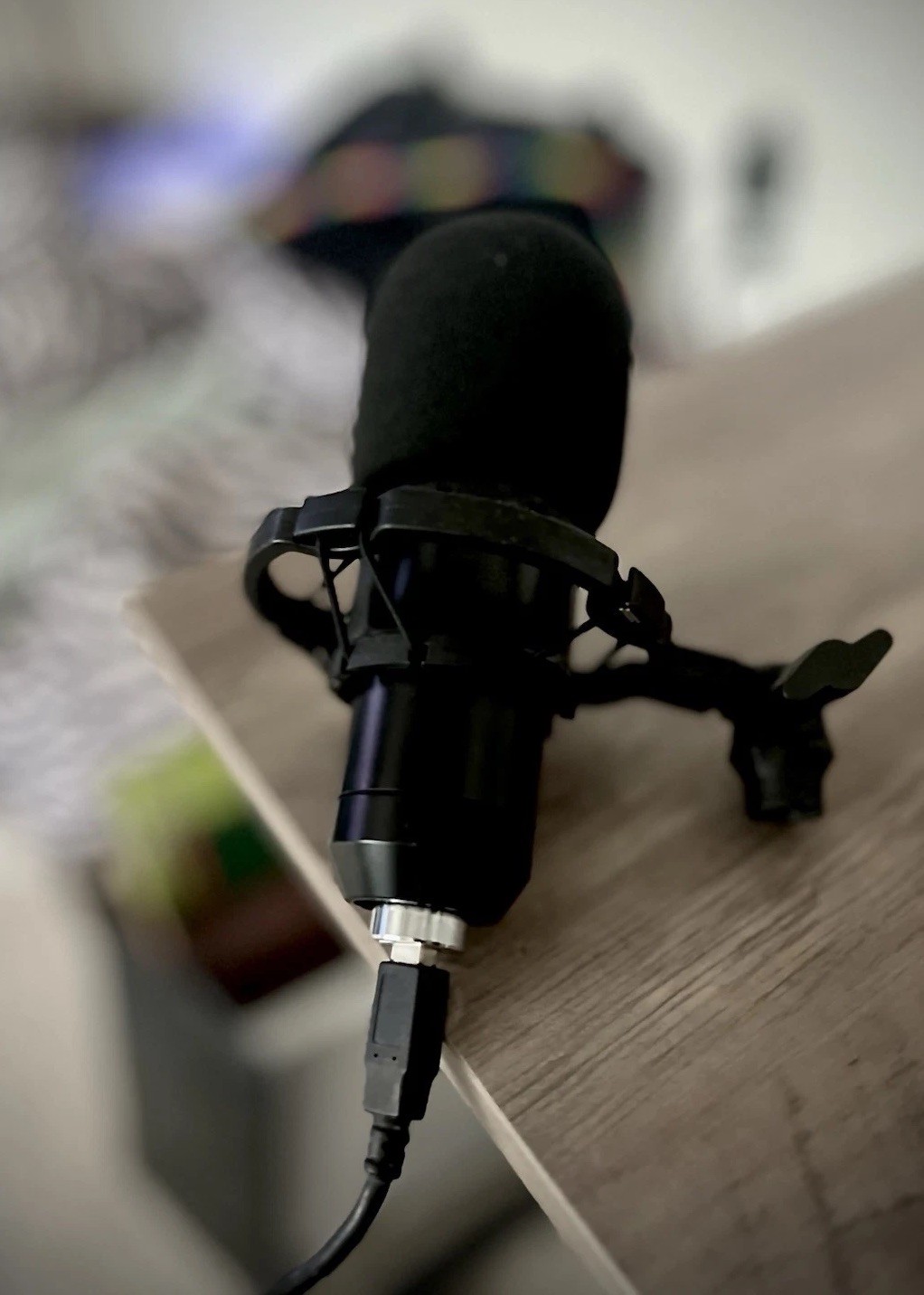 USB Podcast Condenser *Rode Type Mic + Shock Mount + Cord + Windscreen Tested