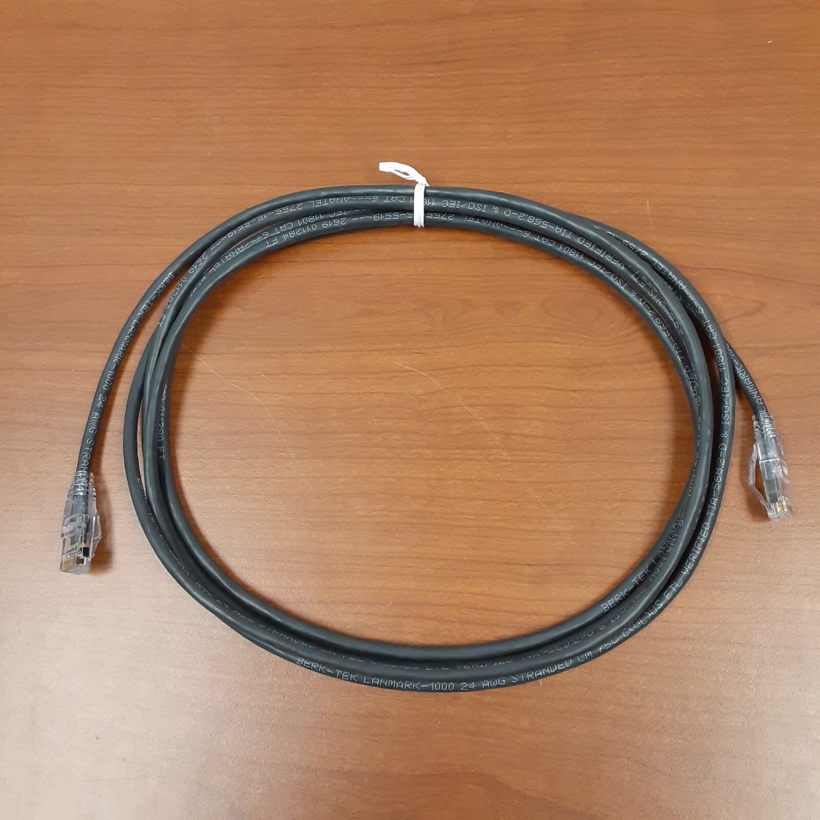 RJ45/45 Cat 6 Ethernet Cable...10FT...Lanmark...Black...Lot of 3...NEW