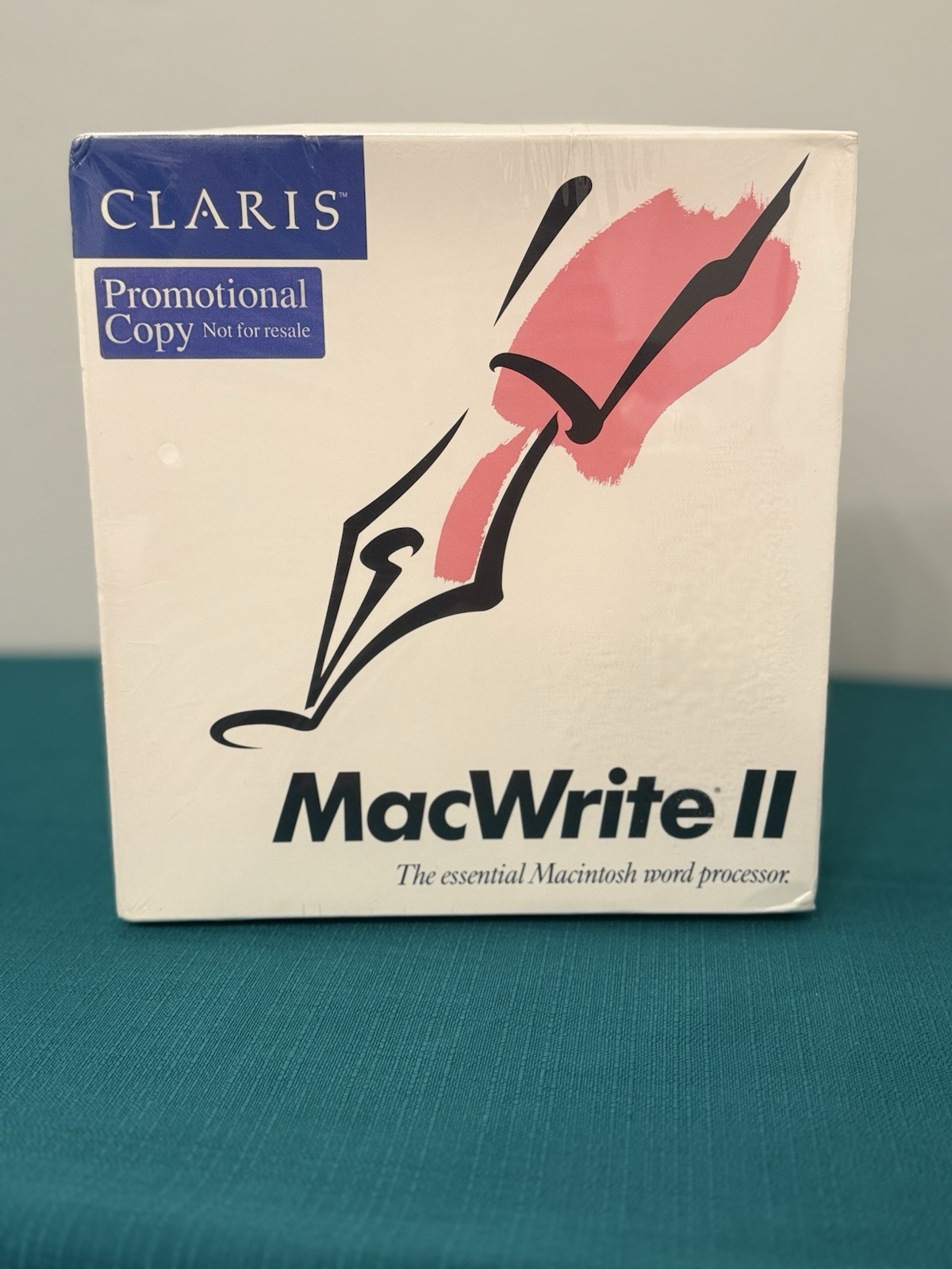 1989 Claris MacWrite II Sealed Apple Macintosh Software Promo Copy NFR Vintage