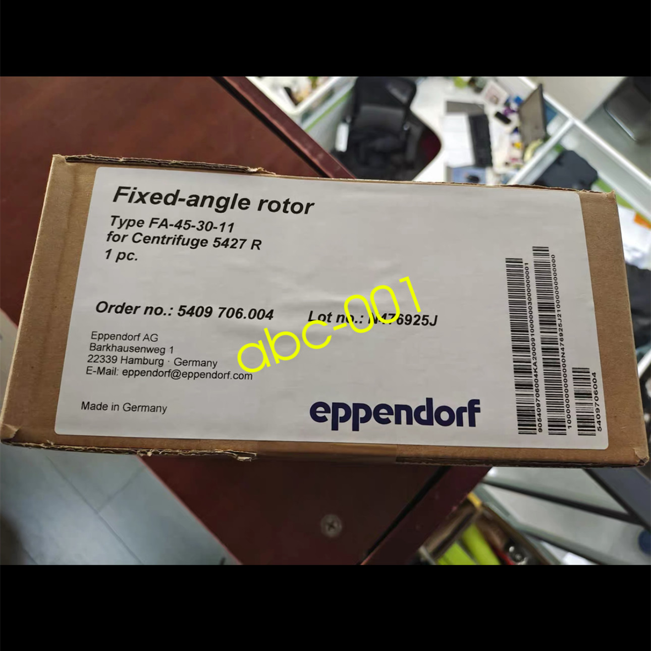 Eppendorf fixed-angle rotor FA-45-30-11 5427R centrifuge parts