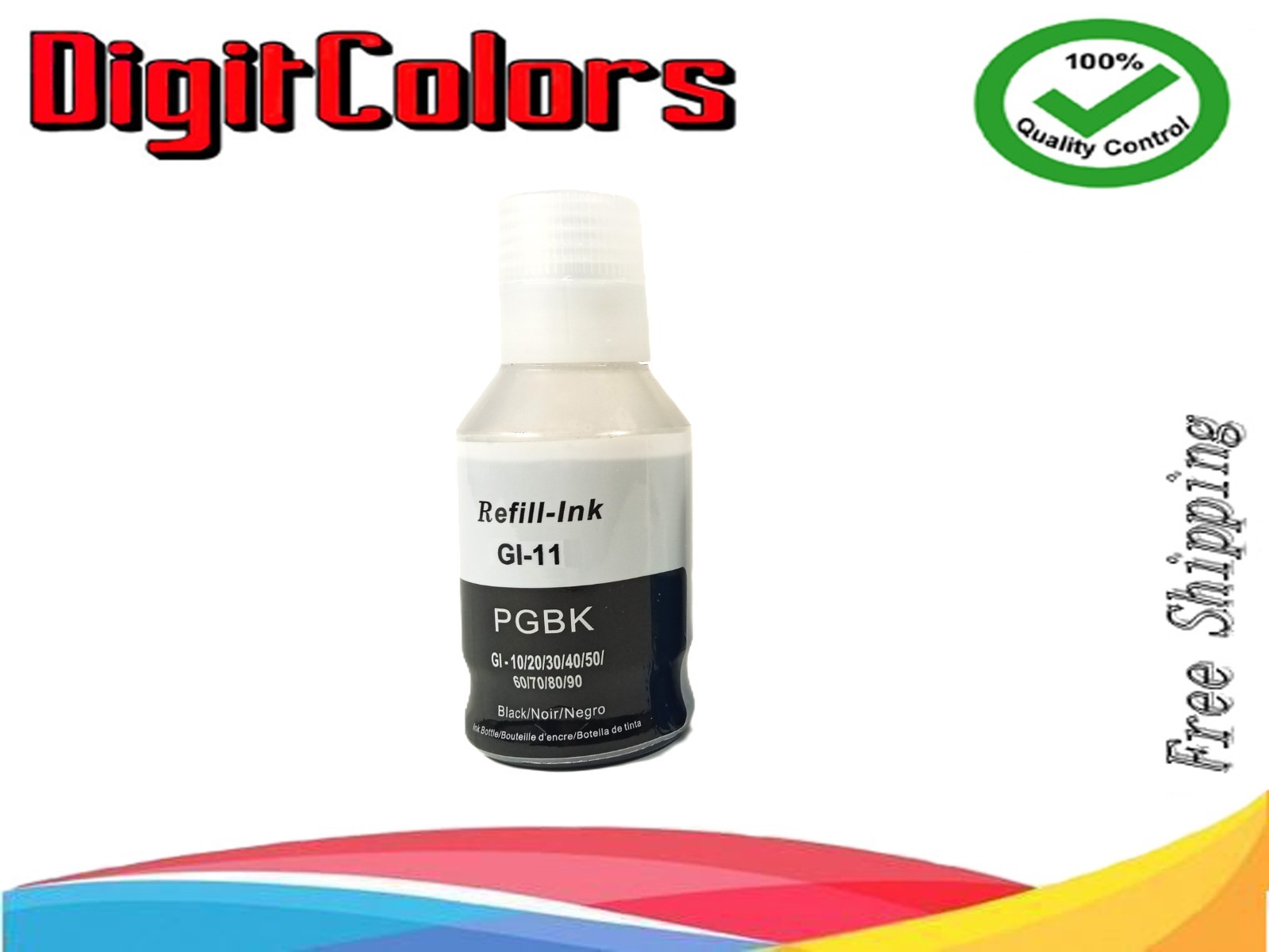 GI-11 Black Ink Refill Bottle for use Canon PIXMA Mega tank G2160 G3160