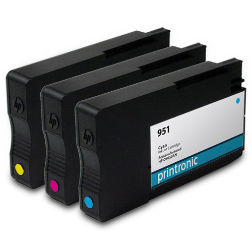3PK Reman for HP 951 Ink for OfficeJet Pro 251dw 276dw 8100 8600 8610 8615 8620