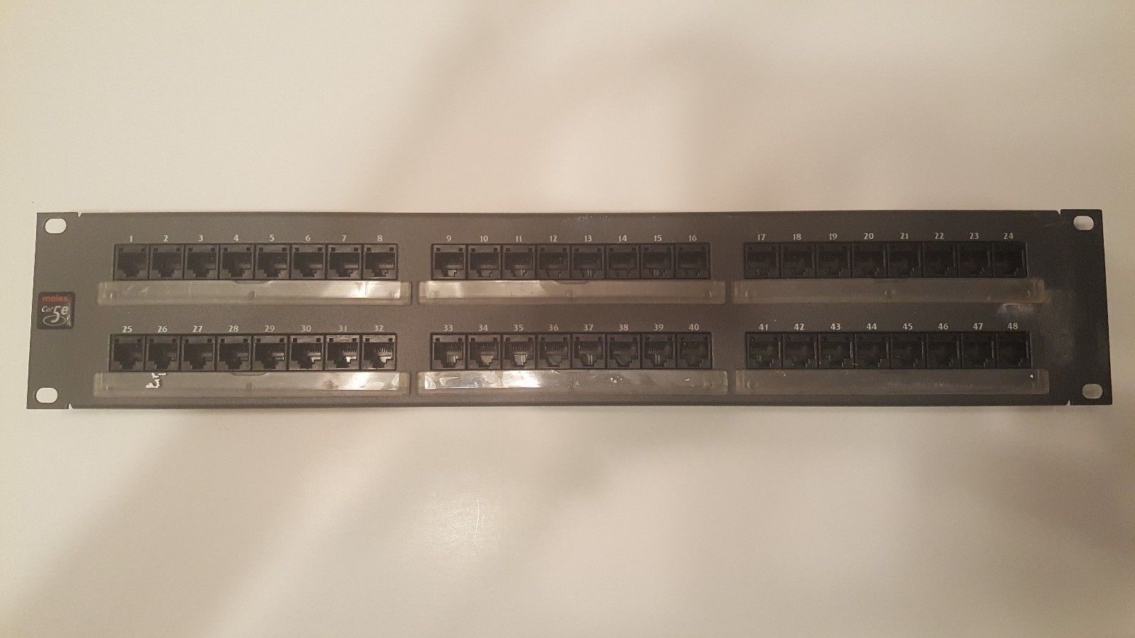 Molex Cat5E 48 Port Patch Panel Face Pid-00122 (face only)