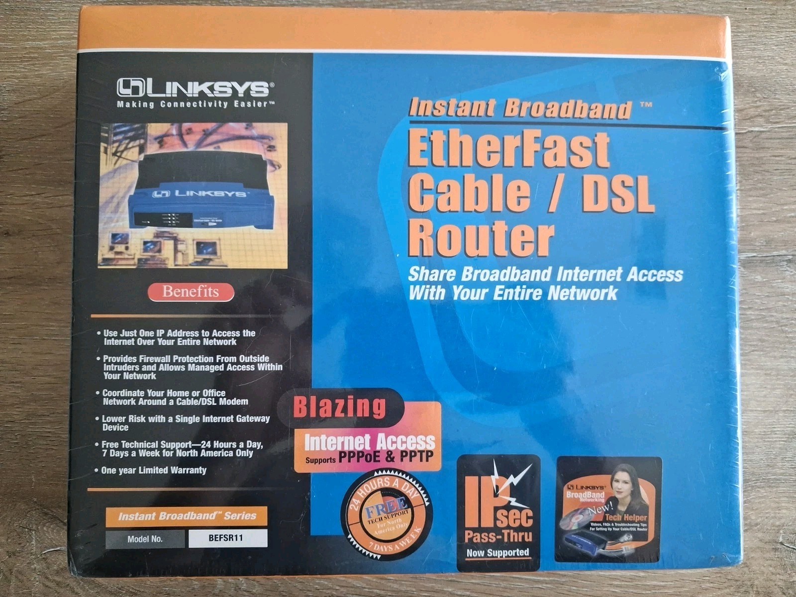 Linksys Etherfast BEFSR11 Cable/DSL Router Instant BroadBrand New Factory Sealed