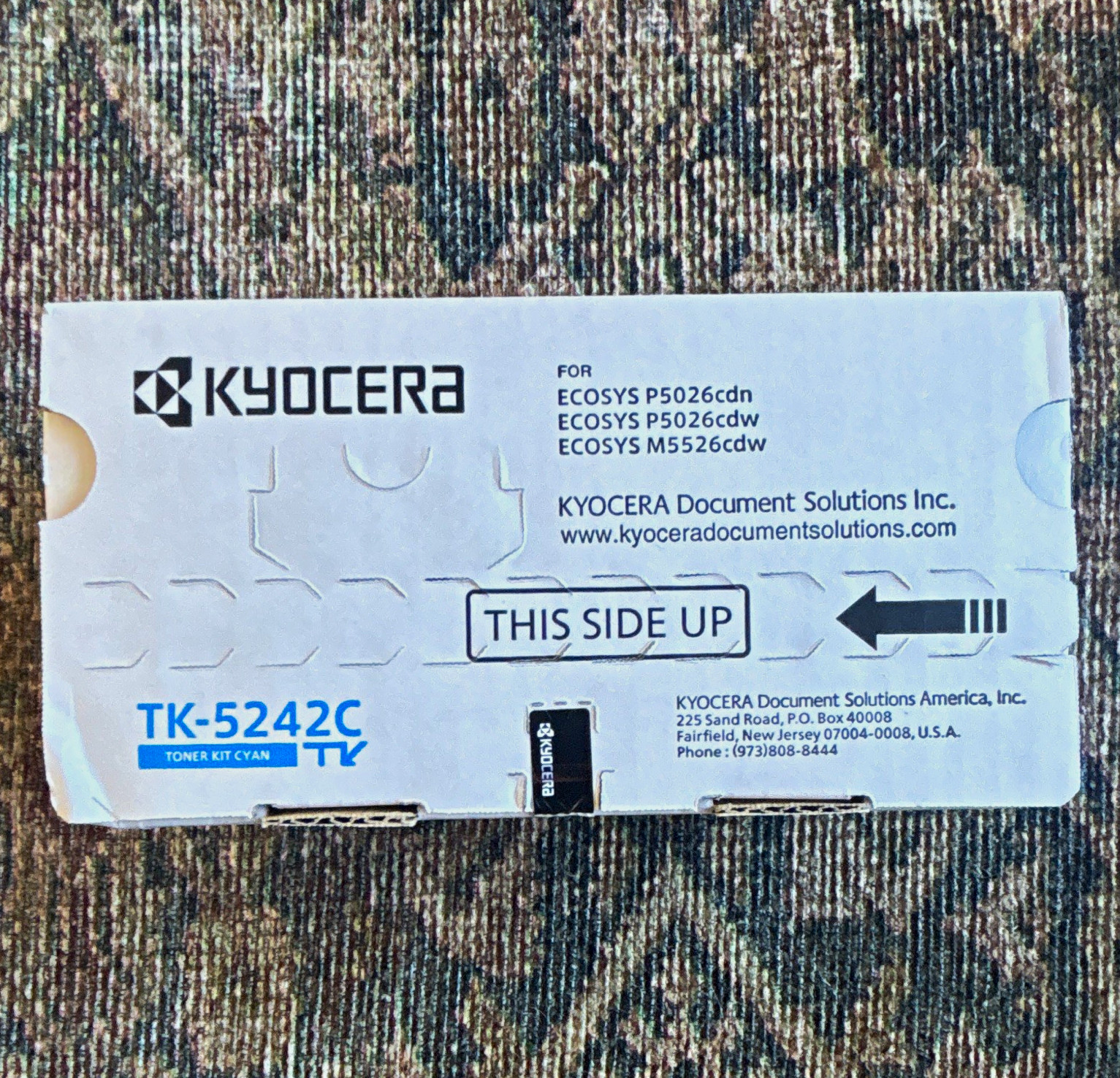 Kyocera TK-5242C Genuine Original Cyan Laser Toner for ECOSYS P5026/M5526