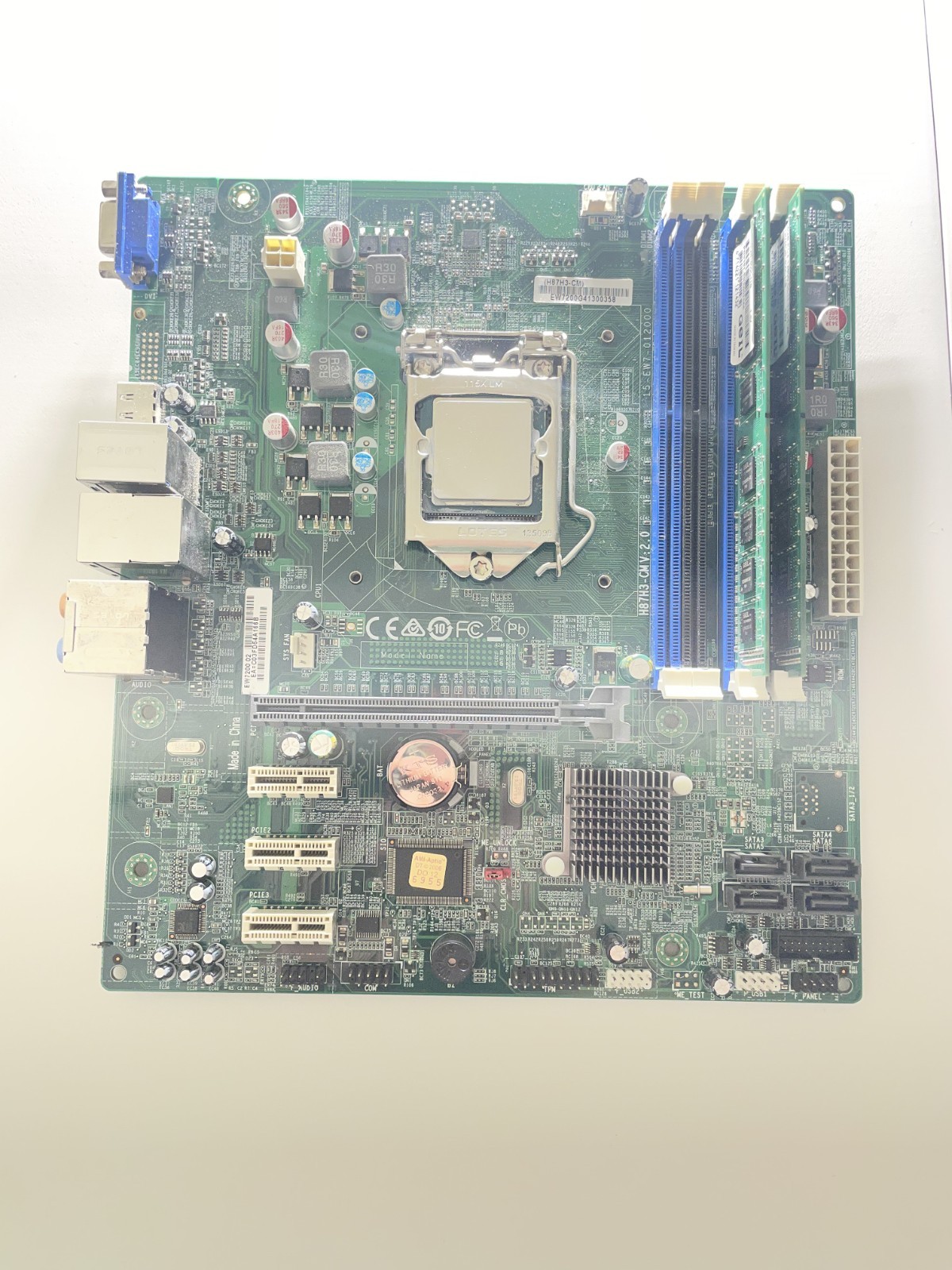 ECS H87H3-CM Motherboard with Core i5-467,  8GB RAM,