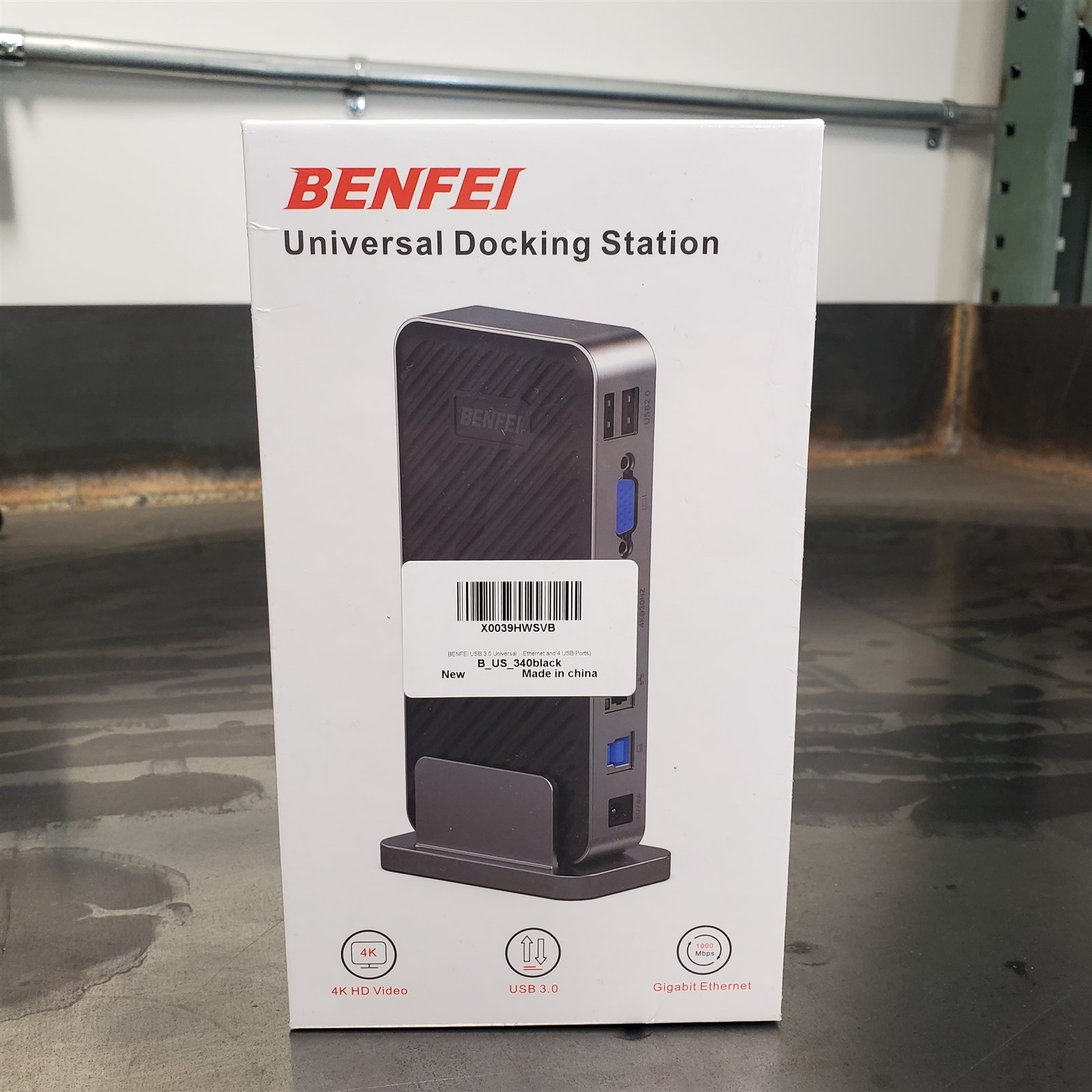 BENFEI Universal Docking Station Dual Monitor HDMI/VGA/USB Input