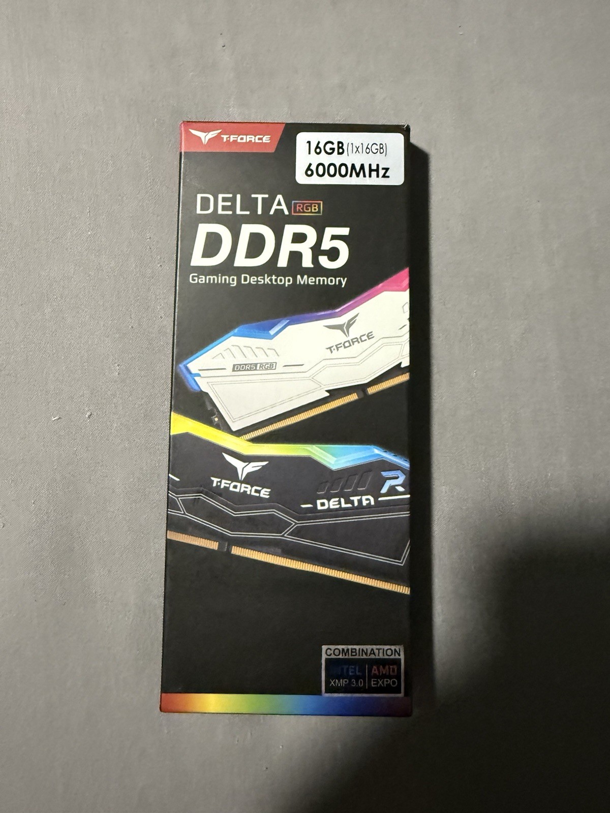 Teamgroup T•Force Delta RGB 16GB (1x16GB) DDR5 6000MHz Gaming Memory Ram - Black
