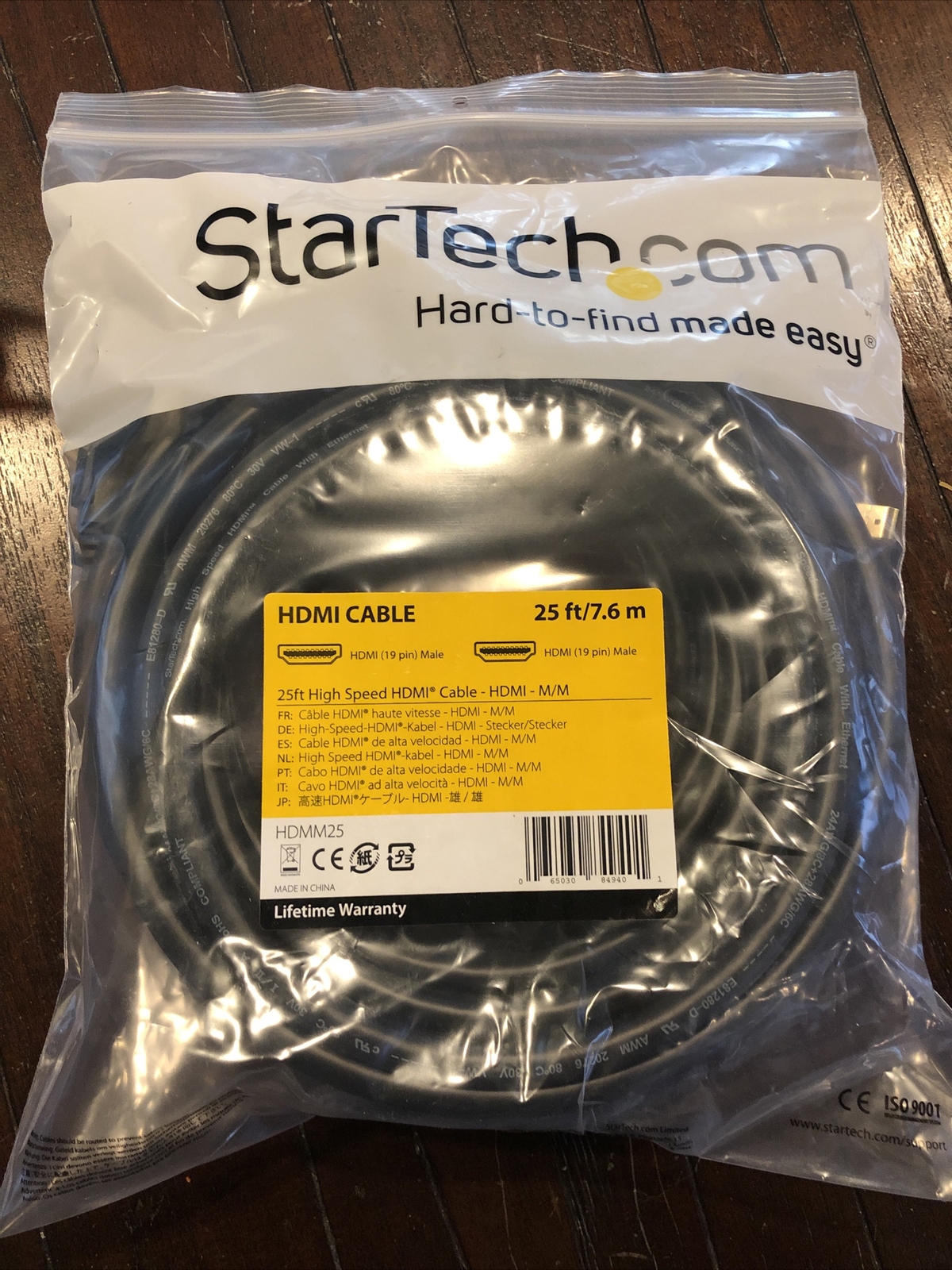 Startech HDMM25 A/V Cable