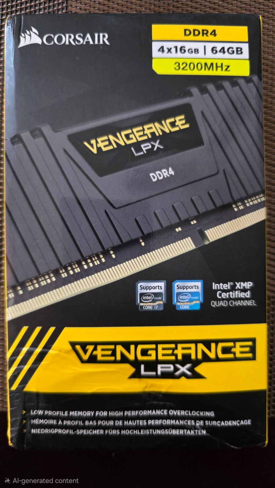 New Sealed Corsair Vengeance LPX 64 GB (4X16) DDR 4 3200 CL16