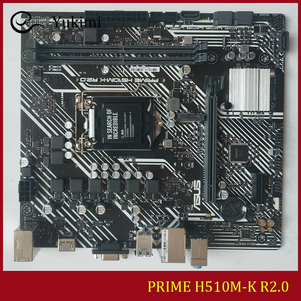 FOR ASUS PRIME H510M-K R2.0 LGA1200 DDR4*2 64GB HDMI VGA micro-ATX Motherboard
