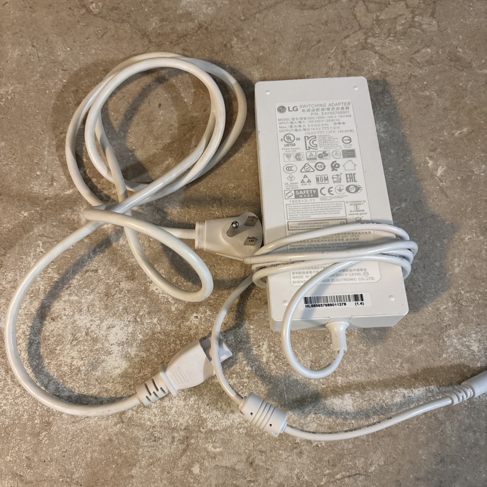 LG ADS-150KL-19N-3 190140E AC Adapter 19V 7.37A 140W OEM Power Supply