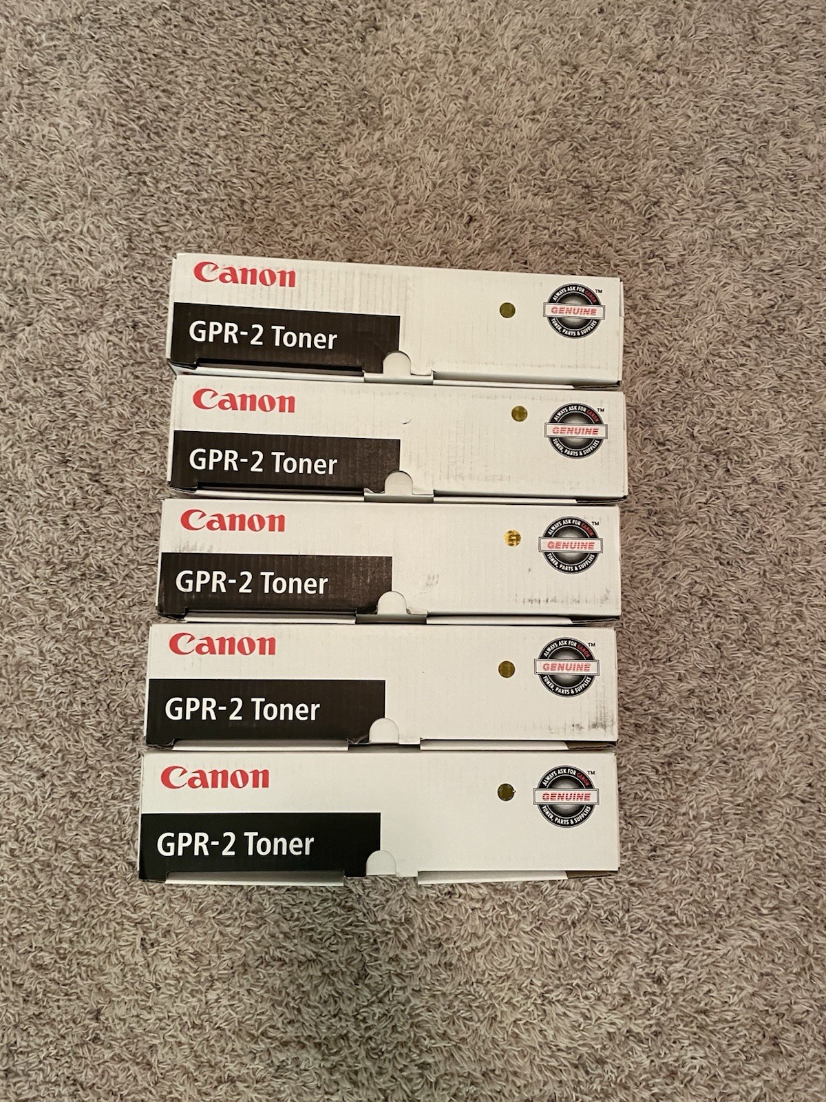 Genuine Black Canon GPR-2 Toner 1389A004AA New Box Lot of 5 imageRUNNER 330 400