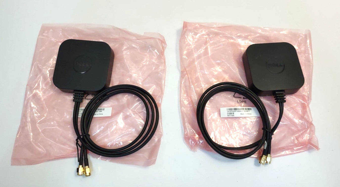 Lot of 2 Dell 0TDXPP External WIFI Antenna Boost Dual SMA Connectors TDXPP