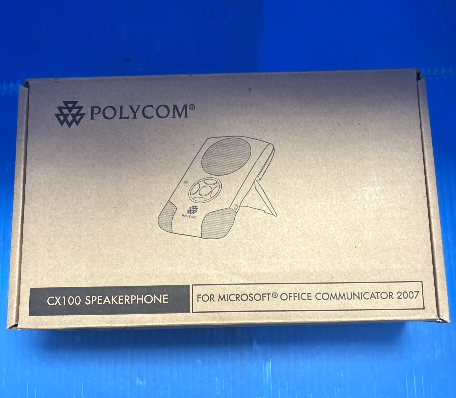 Polycom CX100 USB Conference Speakerphone 2200-44240-001 w/ Case