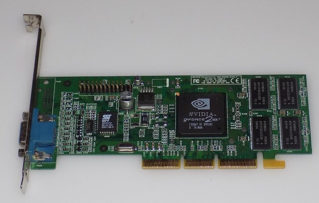 Dell 015UMJ 15UMJ NVIDIA GeForce 2 MX 32MB VGA AGP Video Graphics Card