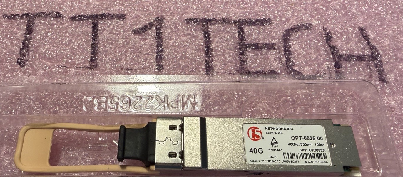 F5 Networks OPT-0025-00 F5-UPG-QSFP+SR4 40Gb-SR4 850nm 150m MTP/MPO Module 1PCS