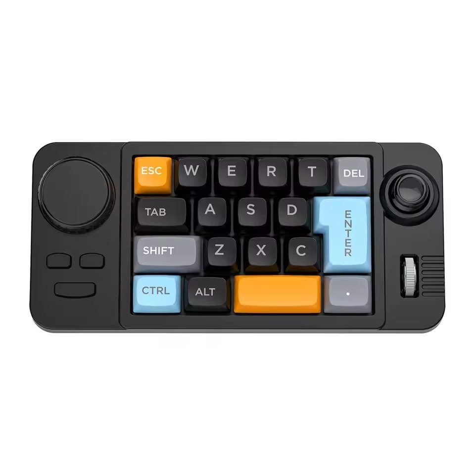 19-Key Programmable Mechanical Macro Pad with Joystick Knob RGB Hot Swappable