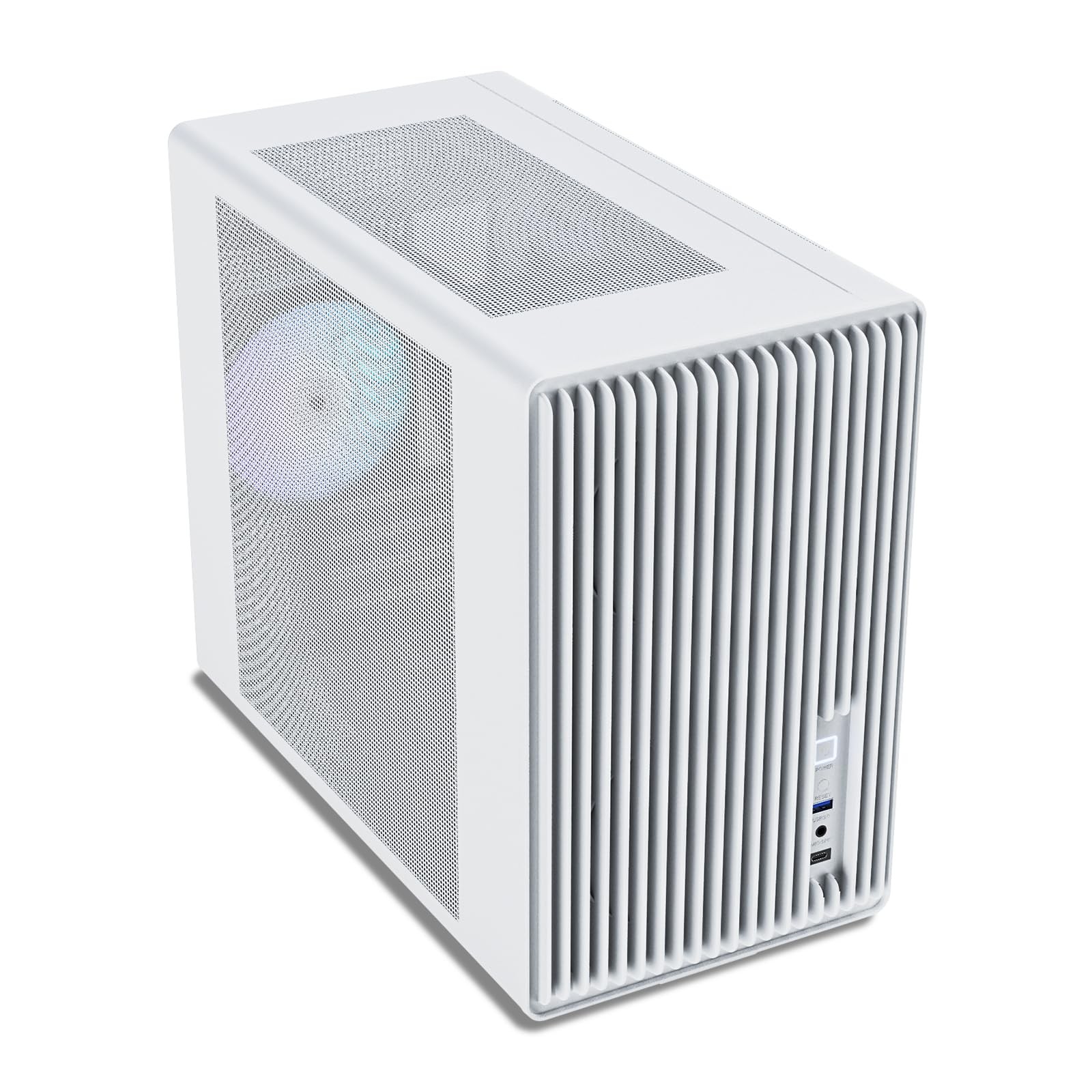 Vetroo M06 White Micro-ATX/Mini-ITX Mid Tower Gaming PC Case