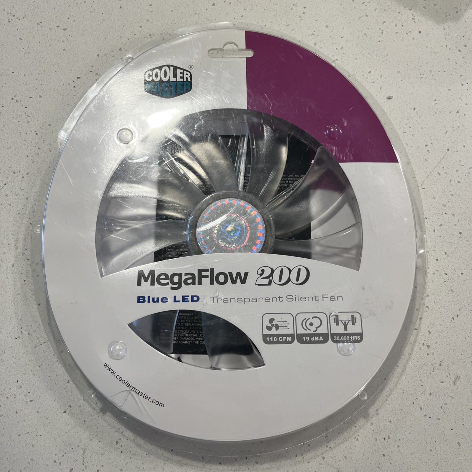 Cooler Master R4-LUS-07AR-GP MegaFlow 200 Sleeve Bearing 200mm RedLED Silent Fan