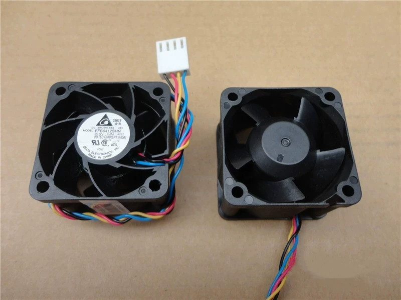 1PCS Delta FFB0412SHN 4028 12V 0.45A Dual-Ball-Bearing Cooling Fan, 4-Wire