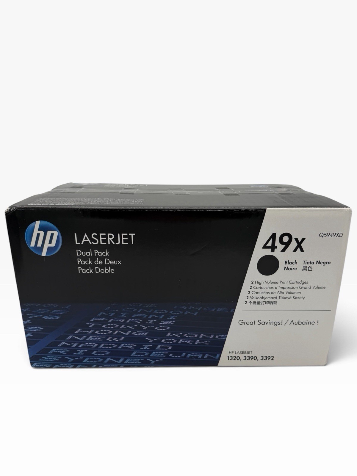 Genuine HP 49X Q5949XD OEM Black High Yield Toner Dual Pack Factory Sealed