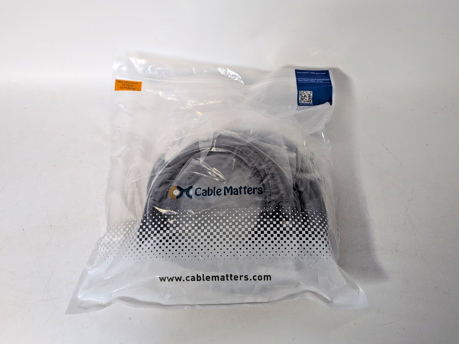 CABLE MATTERS 160001-BLK-14X10 (10 PACK) CAT 6 UTP24 AWG ETHERNET