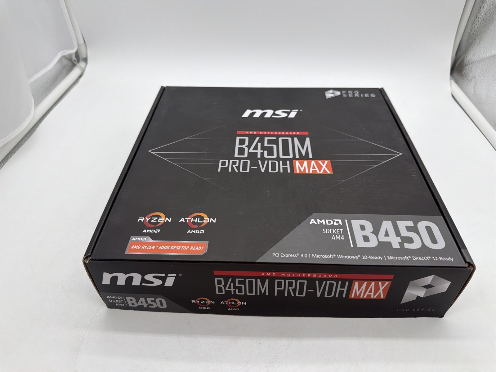 MSI B450M PRO-VDH MAX Desktop Motherboard Brand New