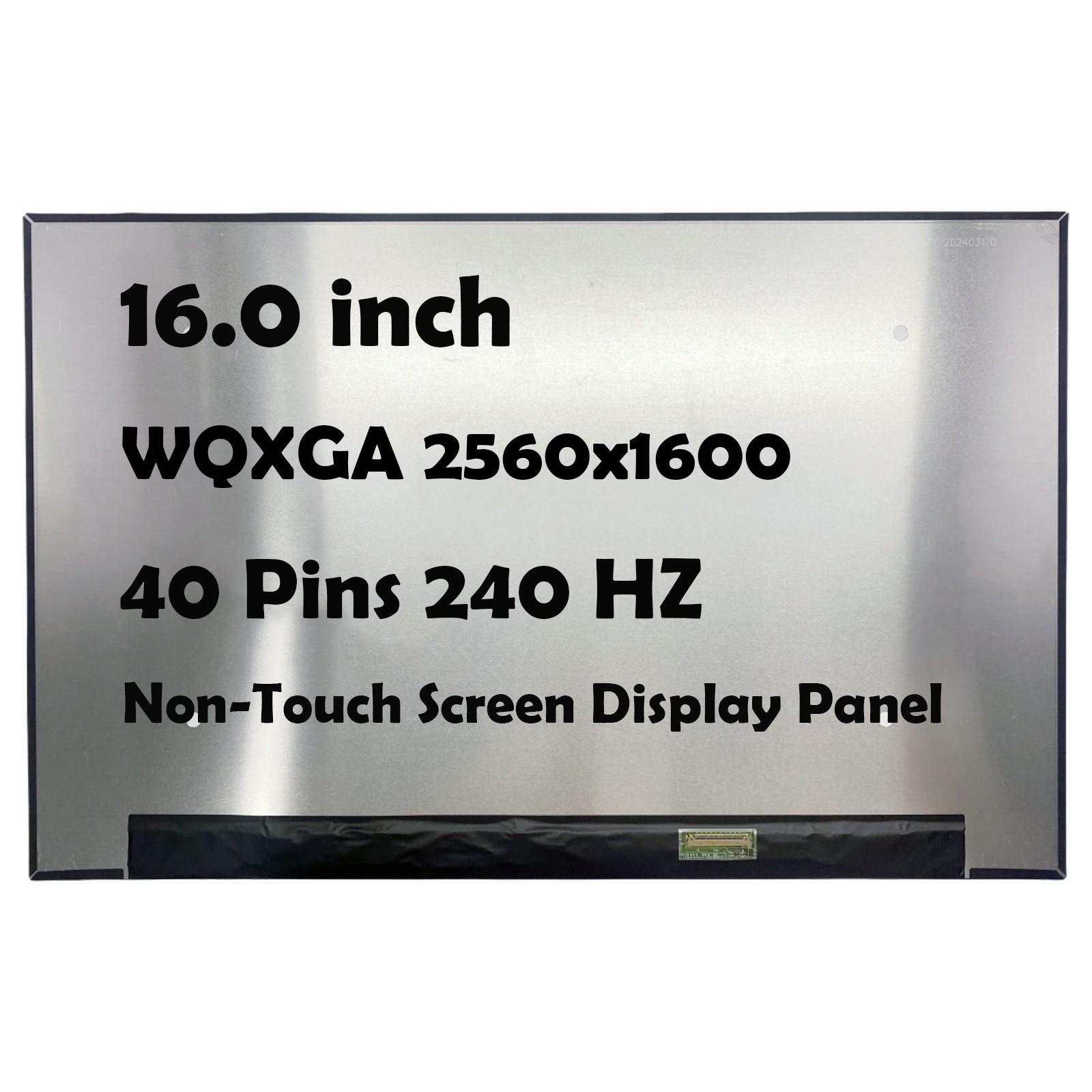 16" LP160WQG SPD1 2560x1600 240HZ 40PINS LCD Non-Touch Screen Display Panel