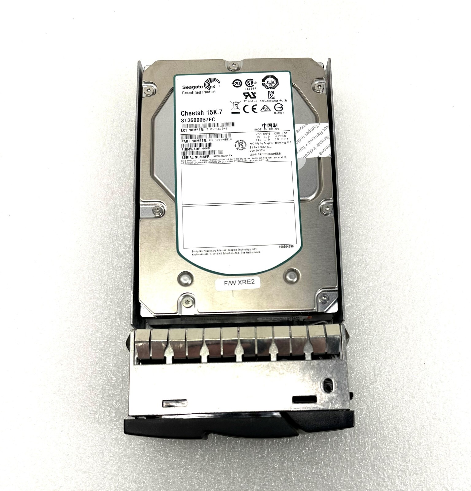 0MG87 Dell 600GB 15K 3.5IN FC COMPELLANT HDD W/ TRAY