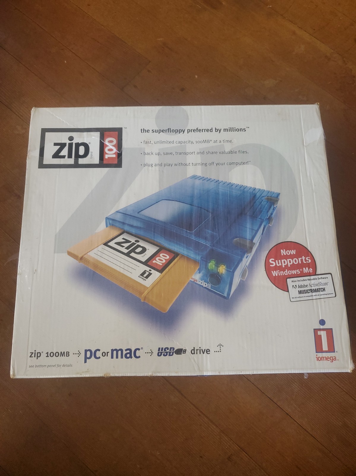 Brand New SEALED iomega Zip 100 Portable USB Drive For PC and MAC